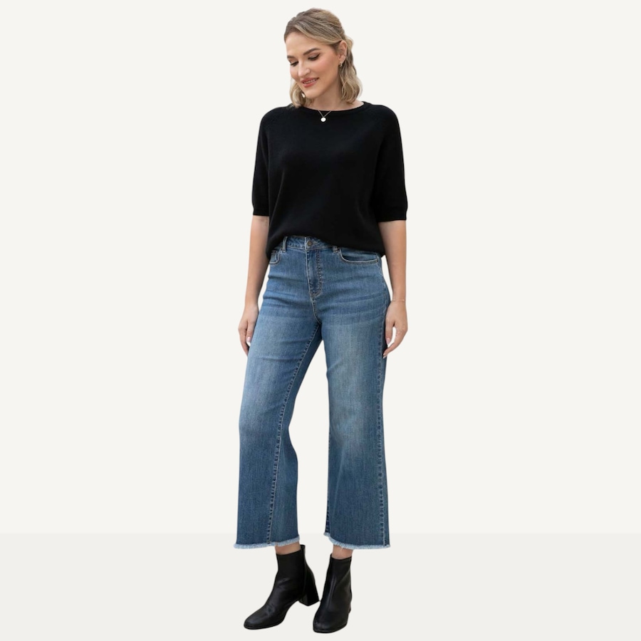 Image 560717_MMW.jpg, Product 560-717 / Price $119.99, Orange Fashion Village Bamboo Wide Leg Denim Pant from Orange Fashion Village on TSC.ca's Fashion department