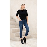 Orange Fashion Village Bamboo Skinny Leg Denim Pant