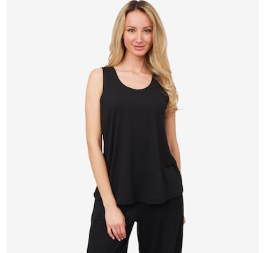 Cuddl Duds Flexwear Tank with Built-In Shelf Bra 