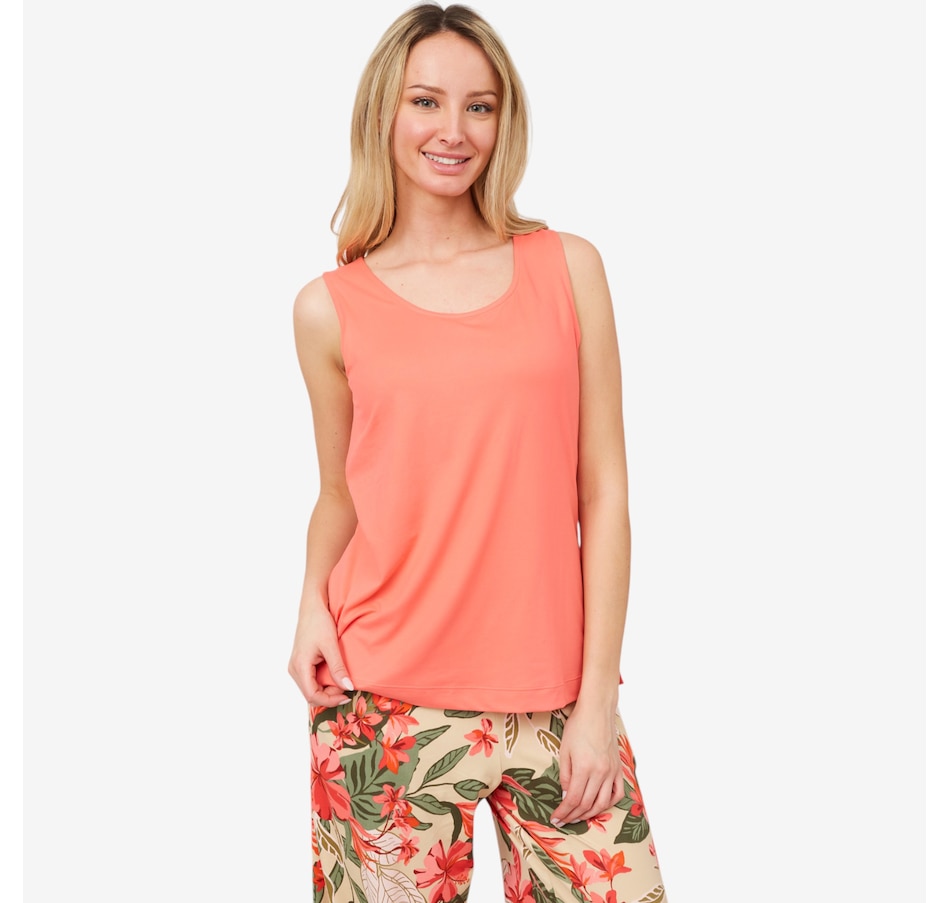 Image 560732_SUGCL.jpg, Product 560-732 / Price $24.88, Cuddl Duds Flexwear Tank with Built-In Shelf Bra from Cuddl Duds on TSC.ca's Fashion department