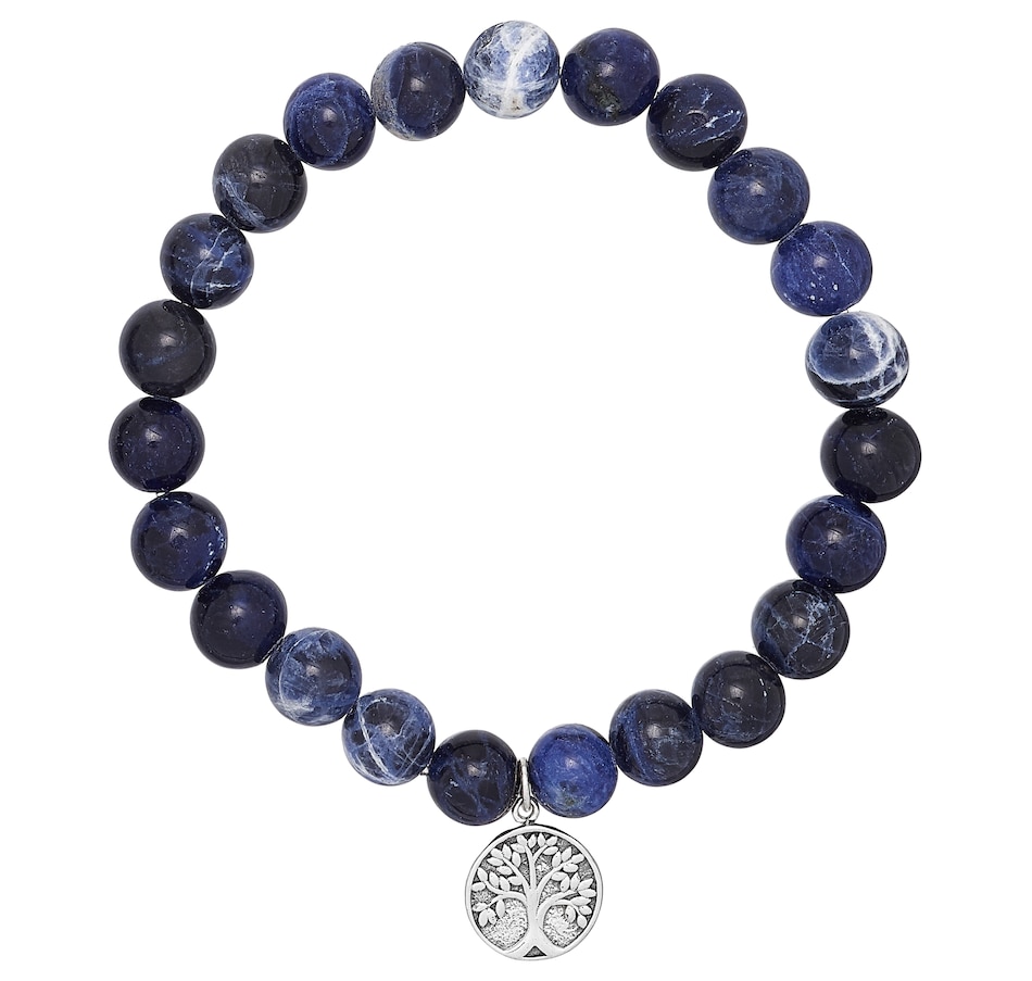 Image 560918_SDL.jpg, Product 560-918 / Price $35.88, Samuel B Collection Sterling Silver Stretch Bead Bracelet with Charm from Samuel B. Collection on TSC.ca's Jewellery department