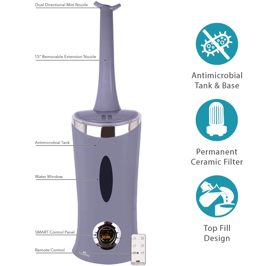 Tsc Ca Air Innovations Clean Mist Digital Top Fill Humidifier