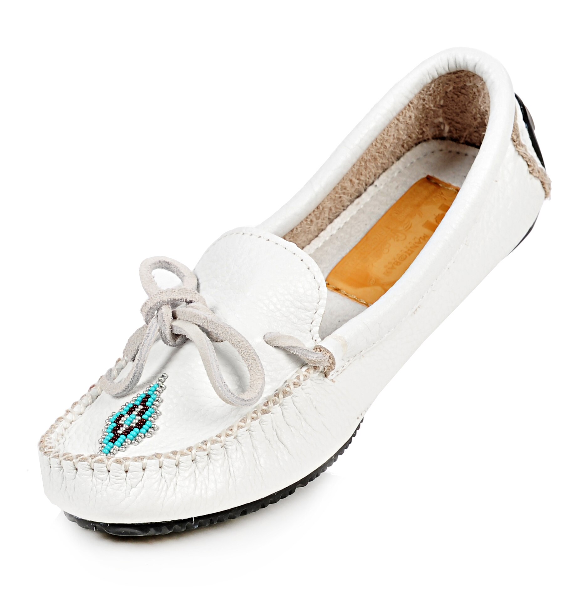 White moccasins hot sale