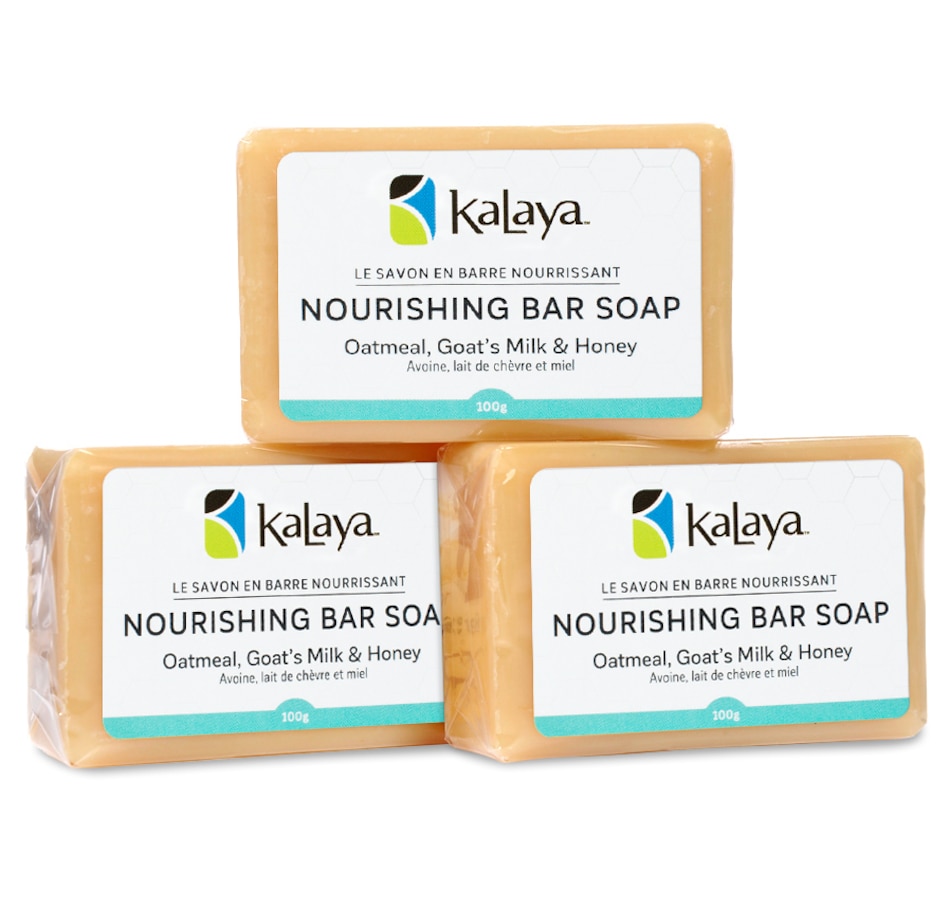 Image 593508.jpg, Product 593-508 / Price $12.99, Kalaya Nourishing Bar Soap Trio with Oatmeal, Goat's Milk & Honey from Kalaya on TSC.ca's Beauty department