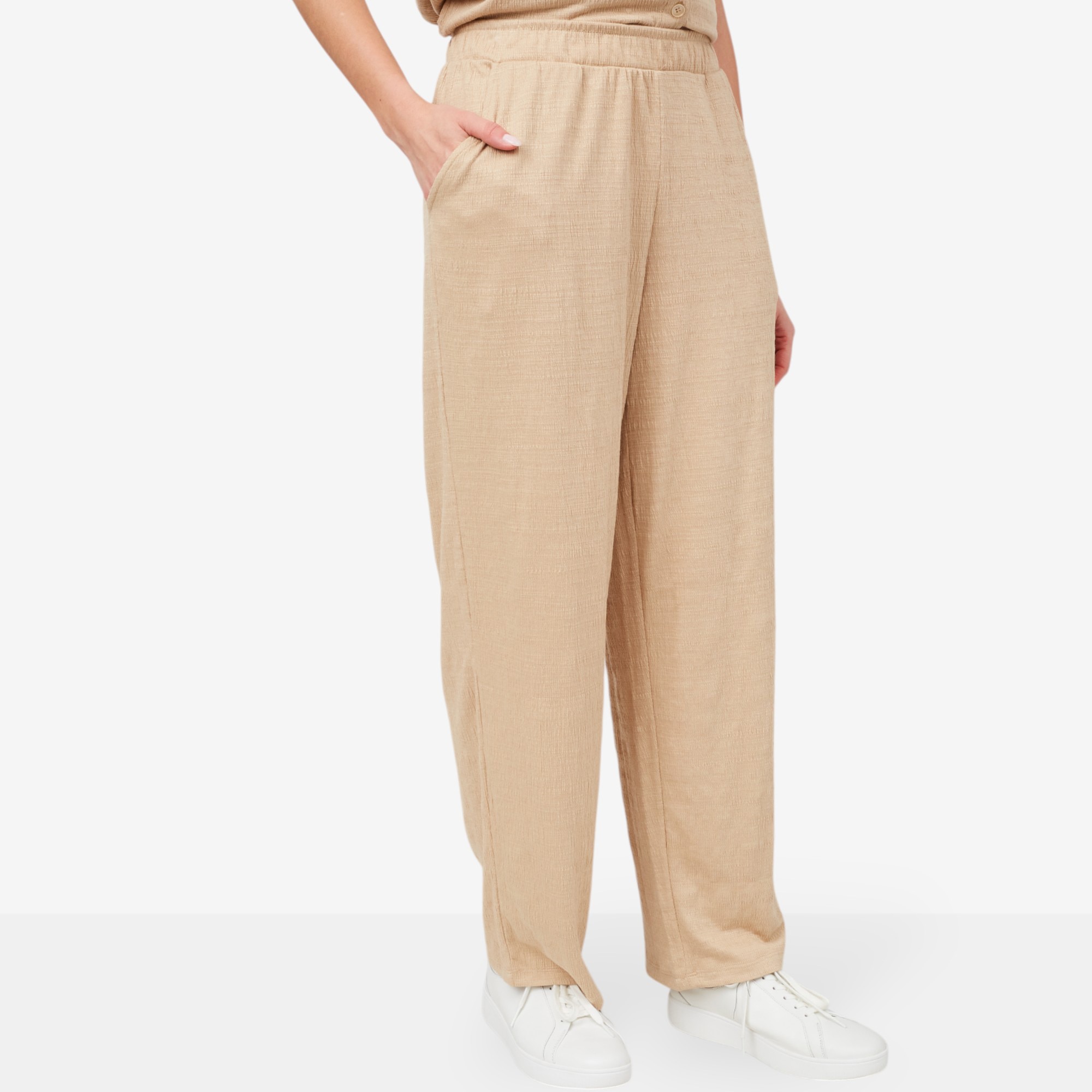 【Anyone more】Shuna Charcoal String Long Wide Pants Bottoms – West of Woodward