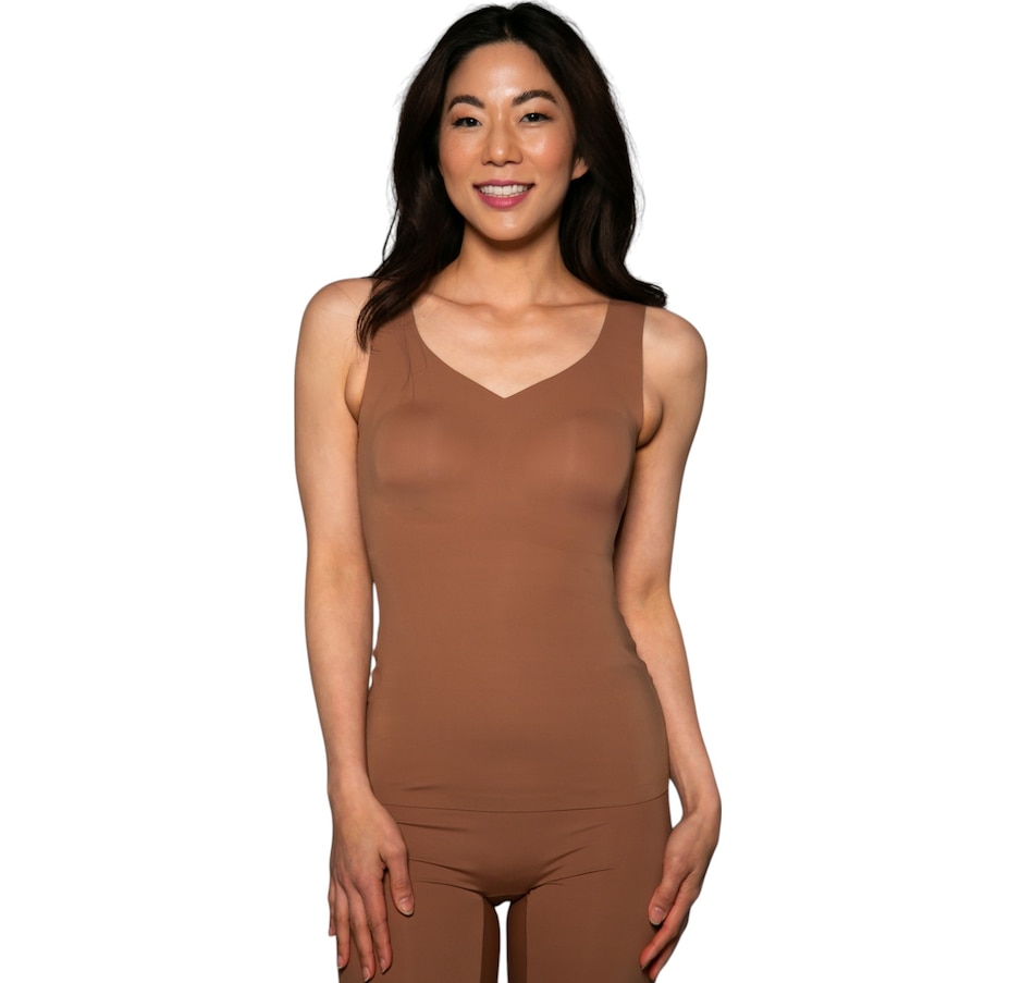 Image 595354_ALTMORE3.jpg, Product 595-354 / Price $49.88, Rhonda Shear Butterknit Smoothing V-Neck Tank (2-pack) from Rhonda Shear Shapewear on TSC.ca's Fashion department