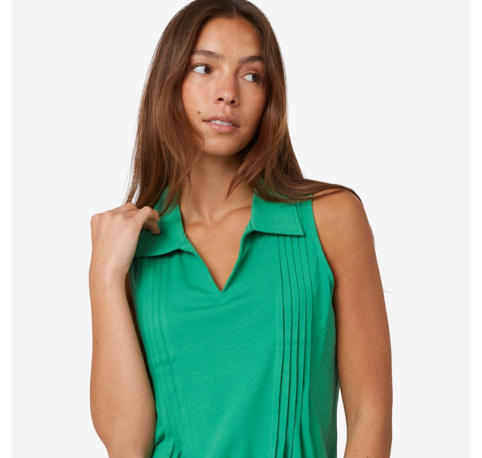 Image 598652_ALTMORE1.jpg, Product 598-652 / Price $14.33, Cuddl Duds Cottonwear+ Collared Tank from Cuddl Duds on TSC.ca's Fashion department