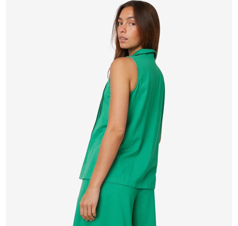 Image 598652_ALTMORE3.jpg, Product 598-652 / Price $14.33, Cuddl Duds Cottonwear+ Collared Tank from Cuddl Duds on TSC.ca's Fashion department