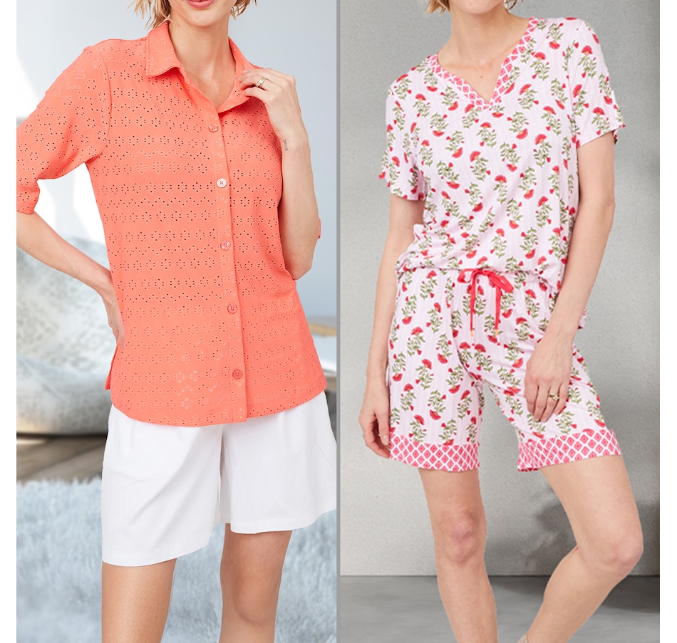 Image 598654_ALTMORE100.jpg, Product 598-654 / Price $44.88, Cuddl Duds Smooth Jersey Dreaming On The Edge PJ Set from Cuddl Duds on TSC.ca's Fashion department