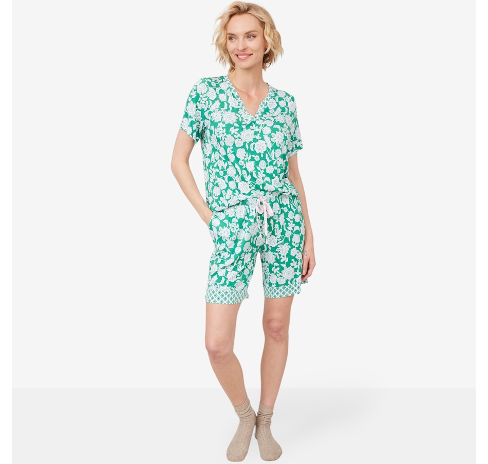 Image 598654_GRFR.jpg, Product 598-654 / Price $44.88, Cuddl Duds Smooth Jersey Dreaming On The Edge PJ Set from Cuddl Duds on TSC.ca's Fashion department