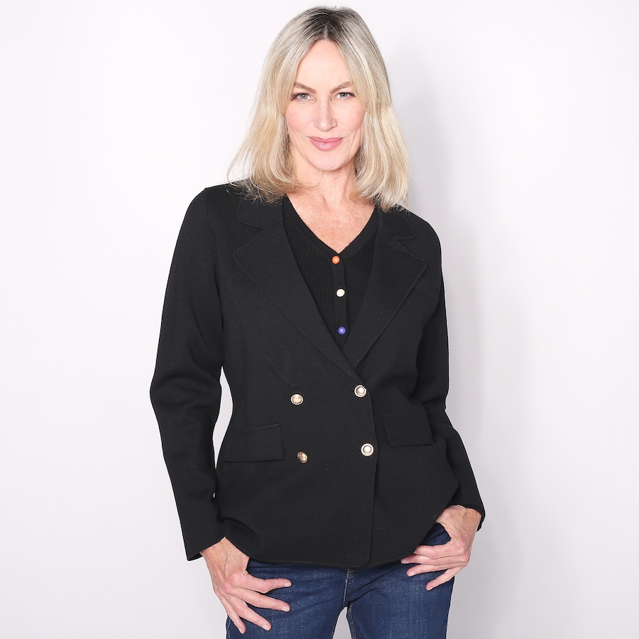 Image 598665_BLK.jpg, Product 598-665 / Price $49.33, Brian Bailey Knit Double Breasted Blazer from Brian Bailey on TSC.ca's Fashion department