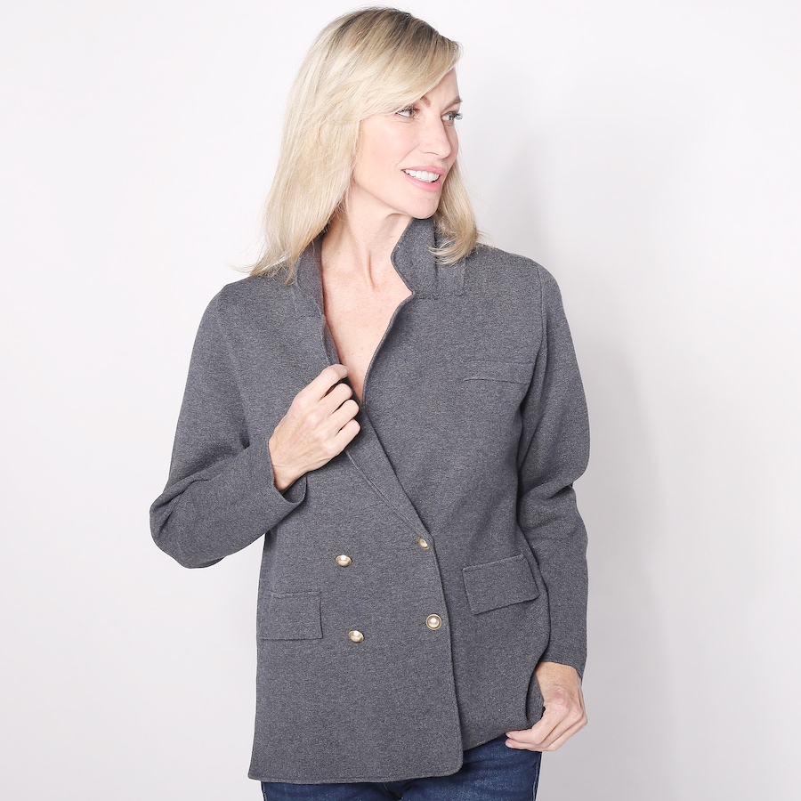 Image 598665_GRY.jpg, Product 598-665 / Price $49.33, Brian Bailey Knit Double Breasted Blazer from Brian Bailey on TSC.ca's Fashion department