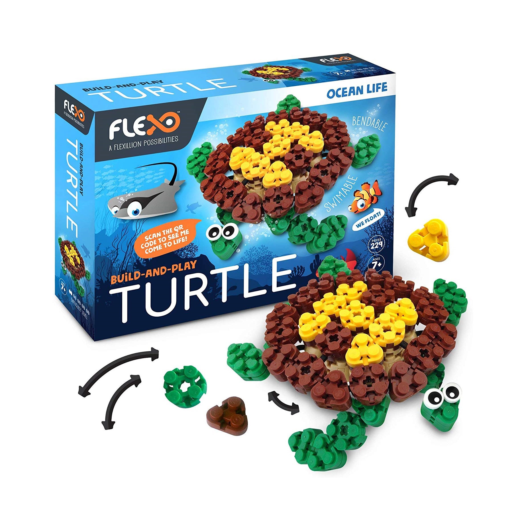 Flexo Ocean Life Turtle Builder Set