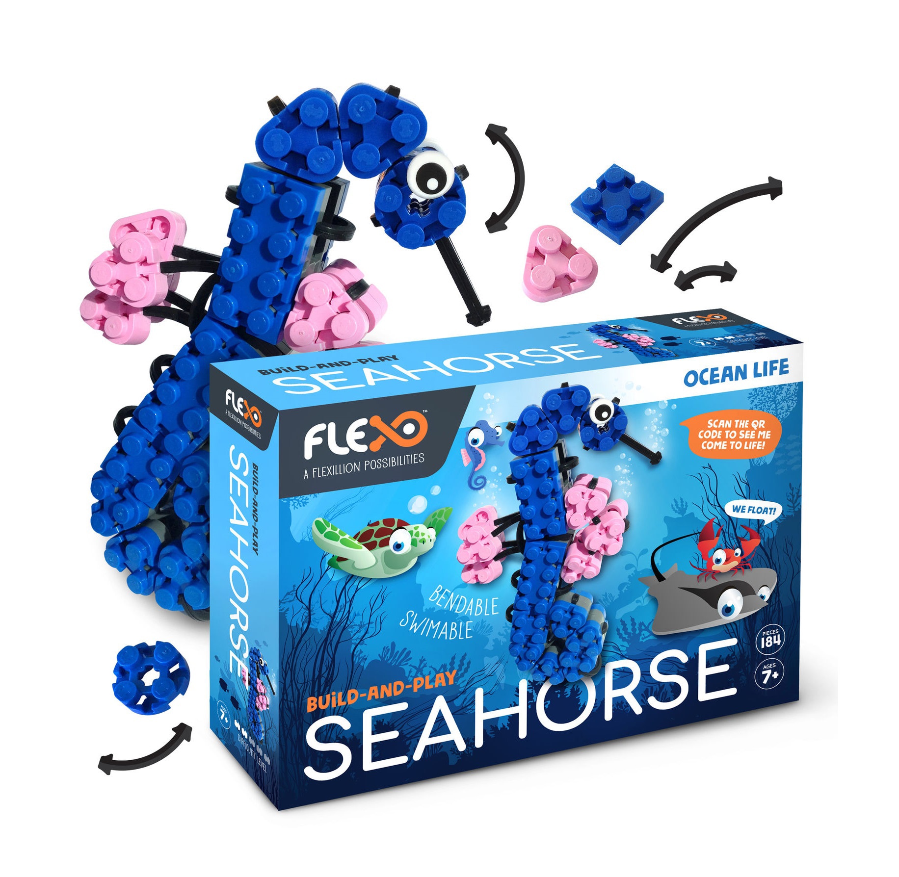 Flexo Ocean Life Seahorse Builder Set