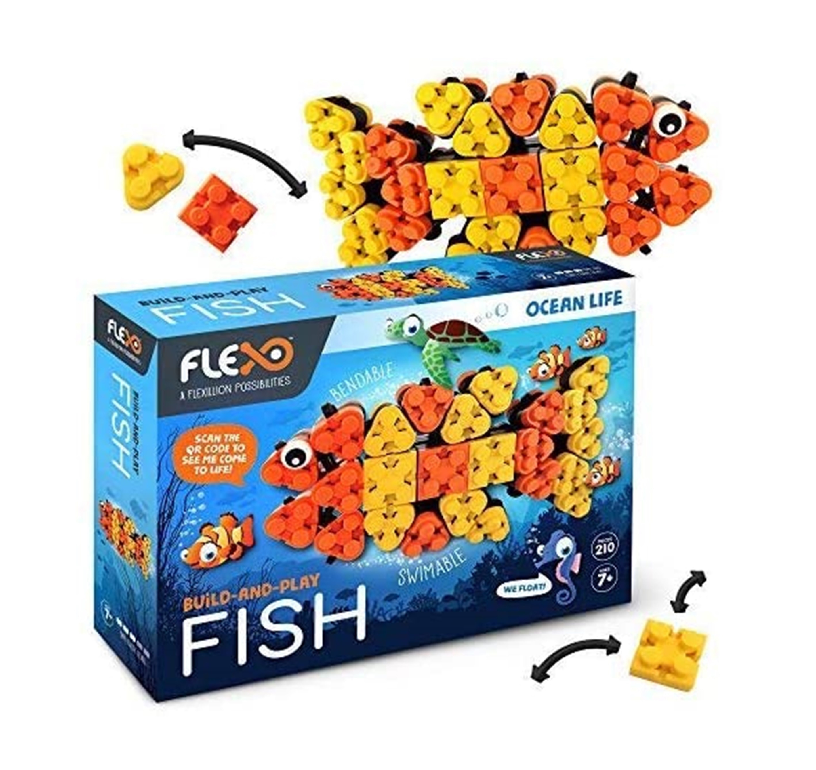 Flexo Ocean Life Fish Builder Set