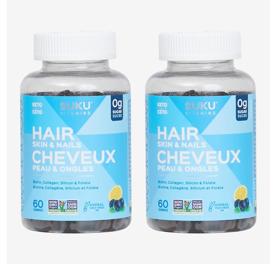Image 600880.jpg, Product 600-880 / Price $41.99, SUKU Hair Skin & Nails Gummies (2-Pack) from SUKU Vitamins on TSC.ca's Health & Fitness department