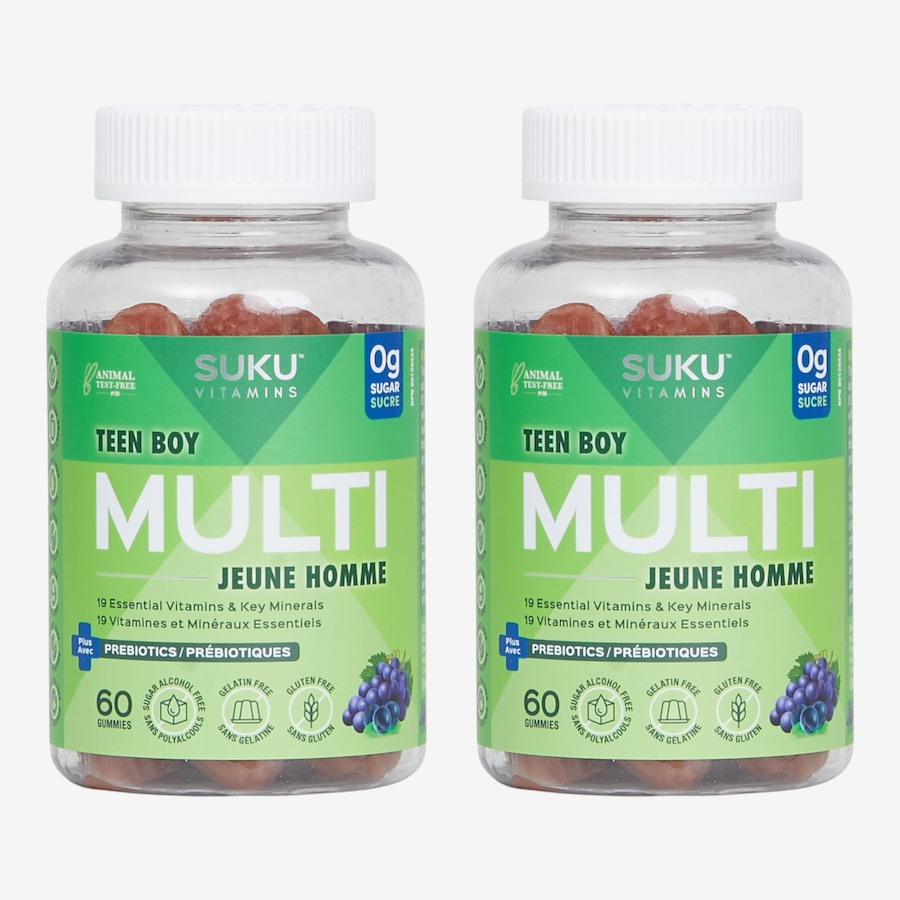 Image 600888.jpg, Product 600-888 / Price $49.99, SUKU Teen Boy Multi Gummies (2-Pack) from SUKU Vitamins on TSC.ca's Health & Fitness department