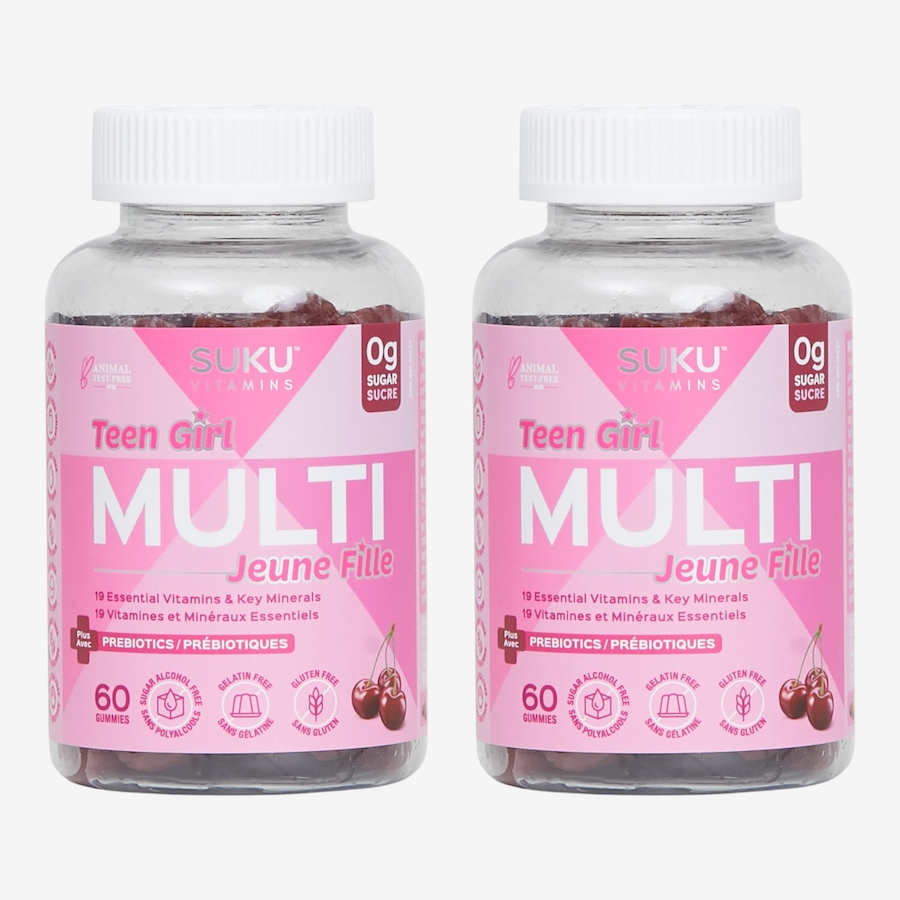 Image 600889.jpg, Product 600-889 / Price $49.99, SUKU Teen Girl Multi Gummies (2-Pack) from SUKU Vitamins on TSC.ca's Health & Fitness department