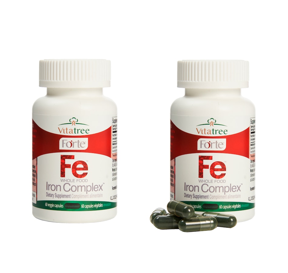 Image 603617.jpg, Product 603-617 / Price $87.49, VitaTree Forte Whole Food Iron Complex - 60-Day on TSC.ca's department