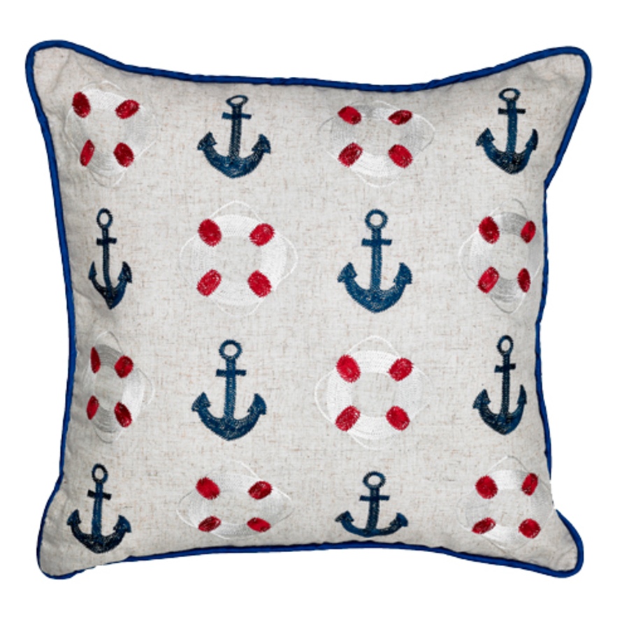 Image 609407.jpg, Product 609-407 / Price $20.99, Mera Linens Nautical 18" Pillow Cover from Mera Linens on TSC.ca's Home & Garden department