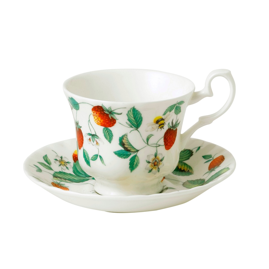 Image 609431.jpg, Product 609-431 / Price $151.99, Kirkham Alpine Strawberry Set of 4 - Anne Teacup and Saucers from Roy Kirkham on TSC.ca's Kitchen department