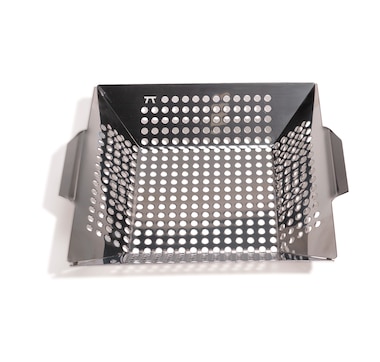 Outset 12x12" Stainless Steel Grill Wok with Handles