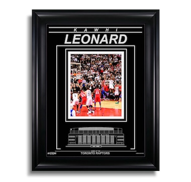 Kawhi Leonard Toronto Raptors Engraved Framed Photo - Game 7 Buzzer Beater