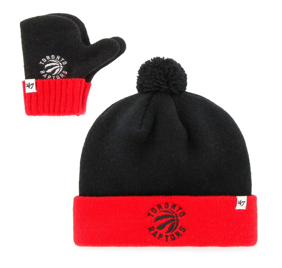 Image 609746.jpg, Product 609-746 / Price $36.99, Infant Toronto Raptors NBA Bam Bam Mitten and Toque Set  on TSC.ca's Sports department