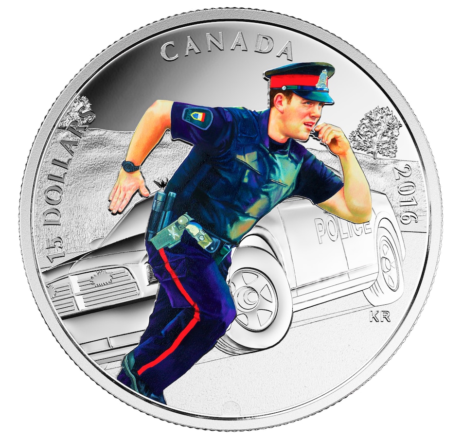 Image 609968_ALTMORE4.jpg, Product 609-968 / Price $299.95, 2016 $15 Fine Silver Four-Coin Set: Firefighters, Police, Paramedics and Military from Royal Canadian Mint (RCM) on TSC.ca's Coins department