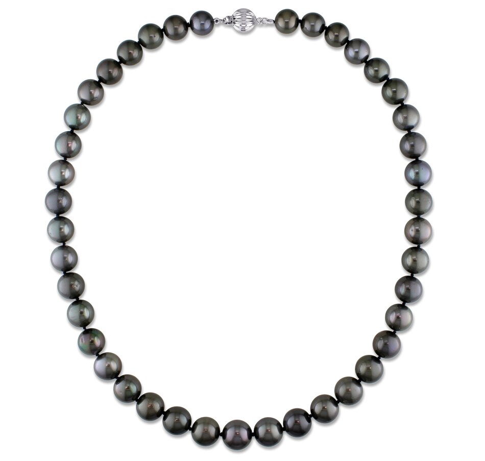 Image 610799_ALTMORE1.jpg, Product 610-799 / Price $2,400.00, AMOUR Pearls 14K White Gold 9-11mm Black Tahitian Cultured Pearl Strand Necklace from Amour Pearls on TSC.ca's Jewellery department
