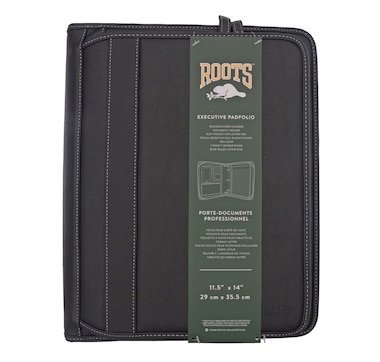 Roots Deluxe Double Zip-Around Executive Padfolio