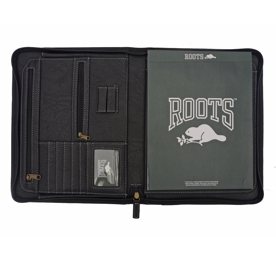 Image 611873_ALTMORE1.jpg, Product 611-873 / Price $94.99, Roots Executive Zip-Around Padfolio with Credit Card Slots from ROOTS on TSC.ca's Home & Garden department
