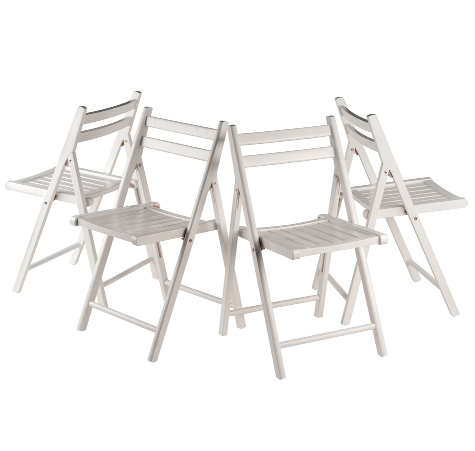 Image 617282_WHT.jpg, Product 617-282 / Price $208.95, Winsome Robin 4-Piece Folding Chair Set from Winsome on TSC.ca's Home & Garden department