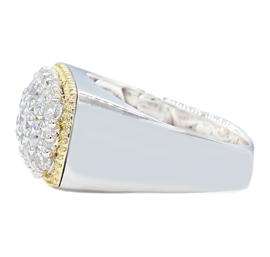 Image 617651_ALTMORE1.jpg, Product 617-651 / Price $262.99, Diamonelle Sterling Silver/14K Yellow Gold Pave Diamonelle Ring from Diamonelle on TSC.ca's Jewellery department