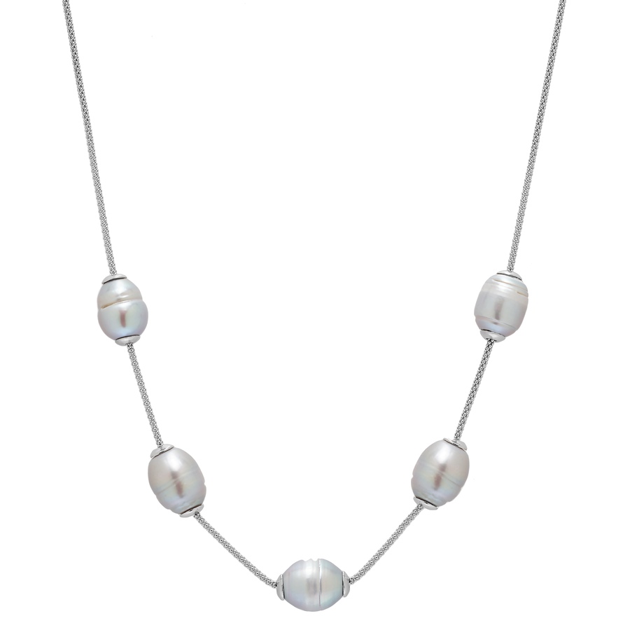 Image 618171.jpg, Product 618-171 / Price $82.99, Sterling Silver Grey Baroque Pearl Necklace on TSC.ca's Jewellery department