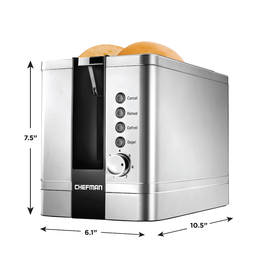 Image 618281_ALTMORE4.jpg, Product 618-281 / Price $49.99, Chefman 2-Slice Stainless Steel Pop-Up Toaster from Chefman on TSC.ca's Kitchen department