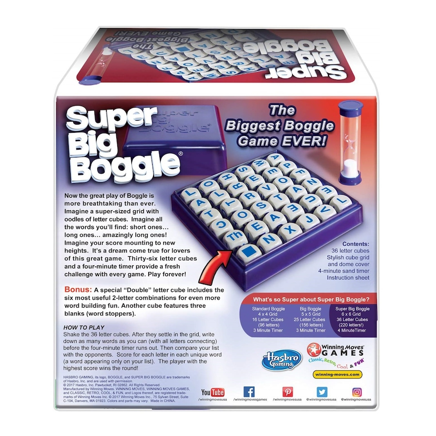Image 618348_ALTMORE1.jpg, Product 618-348 / Price $41.99, Winning Moves Games - Super Big Boggle, the Biggest Boggle Game Ever from Winning Moves on TSC.ca's Toys & Hobbies department