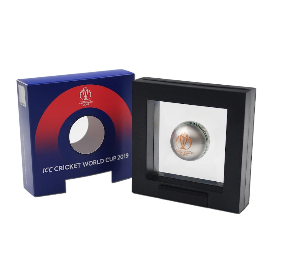 Image 618476_ALTMORE4.jpg, Product 618-476 / Price $189.95, 2019 $5 Barbados Cricket-Ball-Shaped Fine Silver Coin from Canadian Coin & Currency on TSC.ca's Coins department