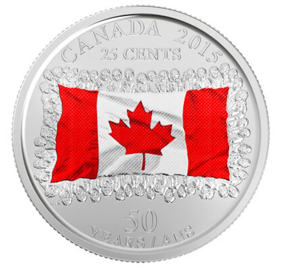 Image 618488_ALTMORE1.jpg, Product 618-488 / Price $99.95, 2019 $20 Fine Silver Coin - The Canadian Flag plus Bonus Collector Coin Folder with Flag Quarters from Royal Canadian Mint (RCM) on TSC.ca's Coins department