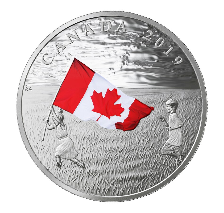 Image 618488_ALTMORE4.jpg, Product 618-488 / Price $99.95, 2019 $20 Fine Silver Coin - The Canadian Flag plus Bonus Collector Coin Folder with Flag Quarters from Royal Canadian Mint (RCM) on TSC.ca's Coins department
