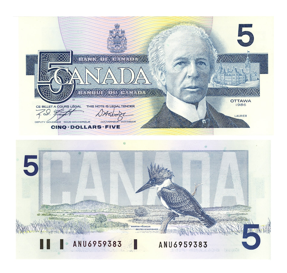 Image 618509_ALTMORE1.jpg, Product 618-509 / Price $89.95, $5 Matched Serial Number Set 1986/2002 from Canadian Coin & Currency on TSC.ca's Coins department