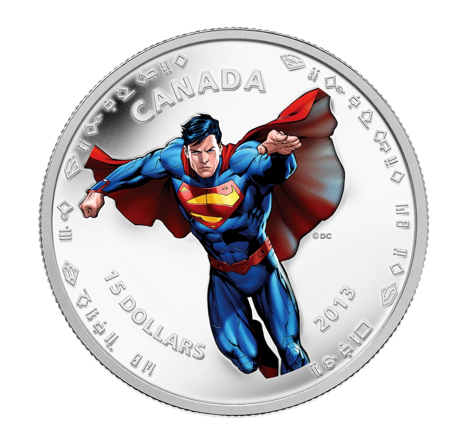 Image 618637.jpg, Product 618-637 / Price $124.95, $15 Fine Silver Coin 1/2 oz - Modern-Day Superman from Royal Canadian Mint (RCM) on TSC.ca's Coins department