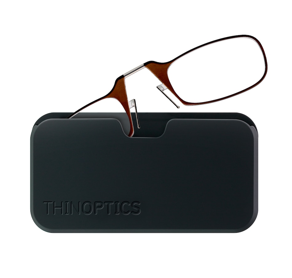 Image 618935_BRN.jpg, Product 618-935 / Price $24.95, ThinOptics Headline Reading Glasses and Universal Black Pod Case - Classic Collection from Thinoptics on TSC.ca's Fashion department