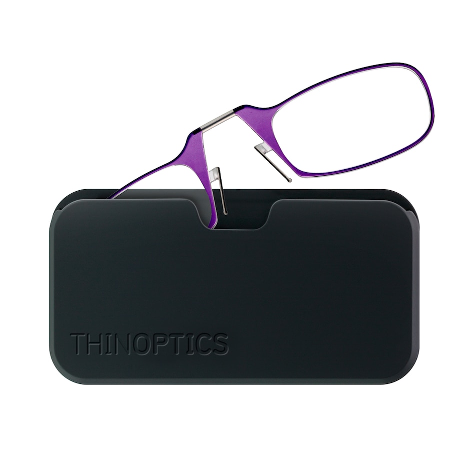 Image 618935_PUR.jpg, Product 618-935 / Price $24.95, ThinOptics Headline Reading Glasses and Universal Black Pod Case - Classic Collection from Thinoptics on TSC.ca's Fashion department