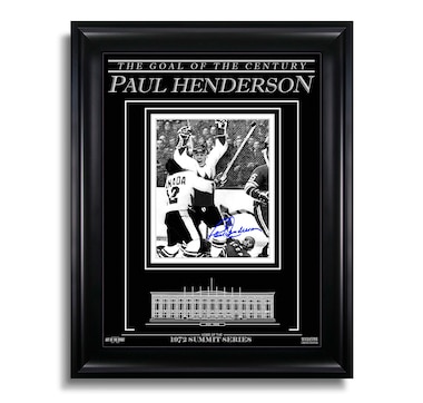 Paul Henderson Team Canada 1972 Engraved Framed Signed Photo - The Goal of the Century