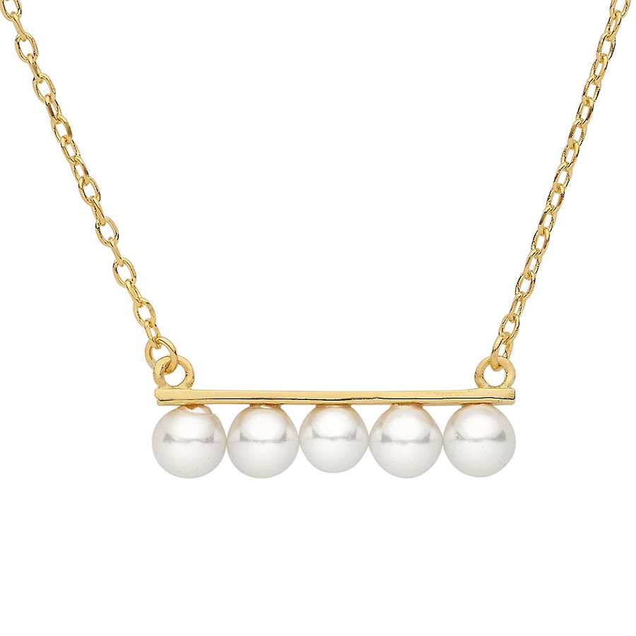 Image 619418.jpg, Product 619-418 / Price $97.99, SUGOI Pearl Sterling Silver Yellow Gold Plate Bar Necklace from Sugoi Pearls on TSC.ca's Jewellery department