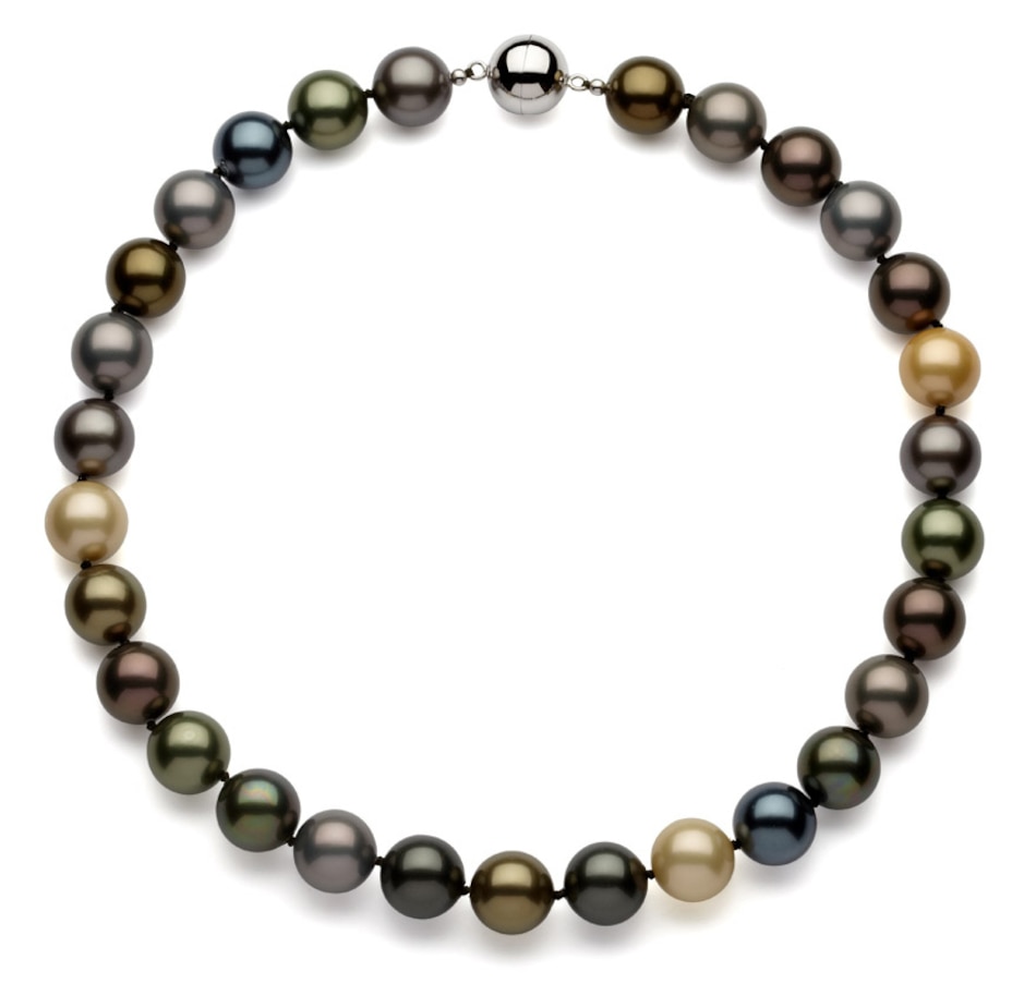 Image 619424_MTI.jpg, Product 619-424 / Price $107.99, SUGOI 14mm Shell Pearl Sterling Silver Magnetic Clasp Necklace from Sugoi Pearls on TSC.ca's Jewellery department