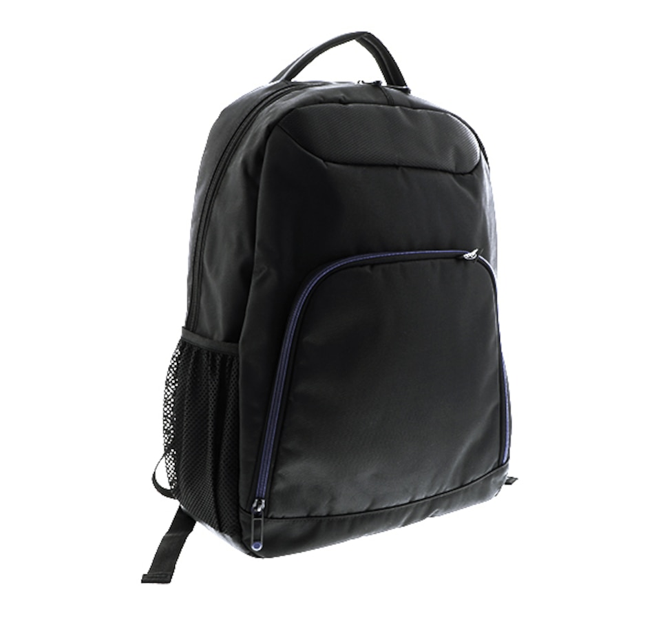 Image 619457.jpg, Product 619-457 / Price $36.99, Xtech Backpack 15.6" (Black with Blue Accents) on TSC.ca's Fashion department