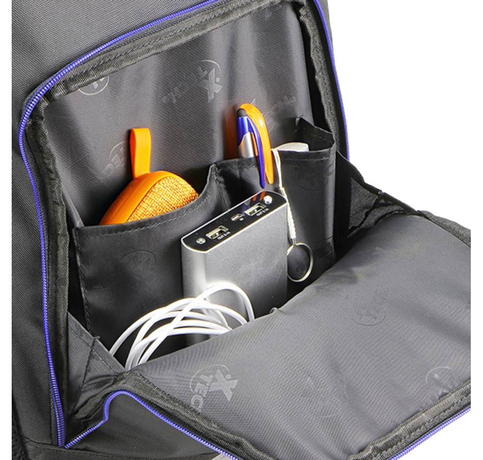 Image 619457_ALTMORE3.jpg, Product 619-457 / Price $36.99, Xtech Backpack 15.6" (Black with Blue Accents) on TSC.ca's Fashion department