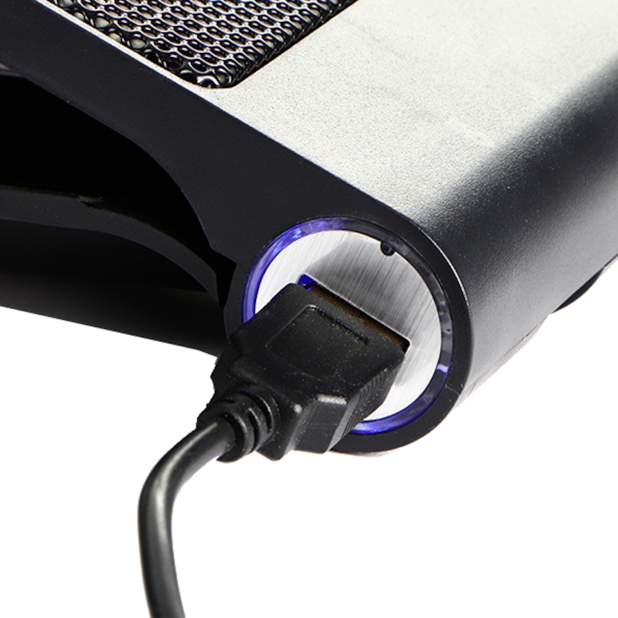 Image 619467_ALTMORE2.jpg, Product 619-467 / Price $36.99, Xtech Gaming Laptop Cooling Pad (blue LED, fans, 2 USB) from Xtech on TSC.ca's Toys & Hobbies department